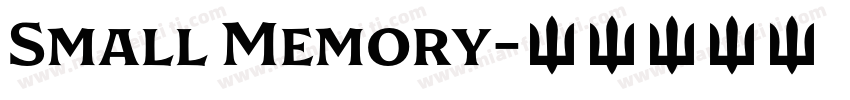 Small Memory字体转换